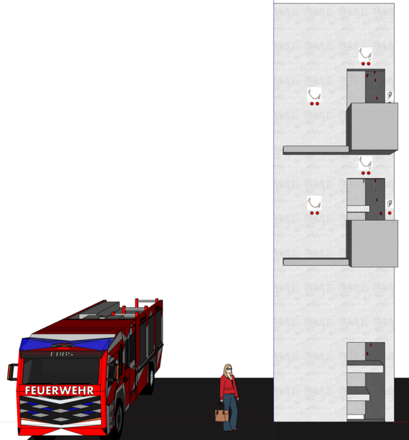 Schlauchturm MockUp Freiwillige Feuerwehr Ebbs